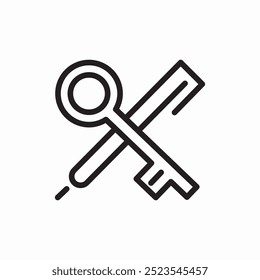 keywords language icon sign vector