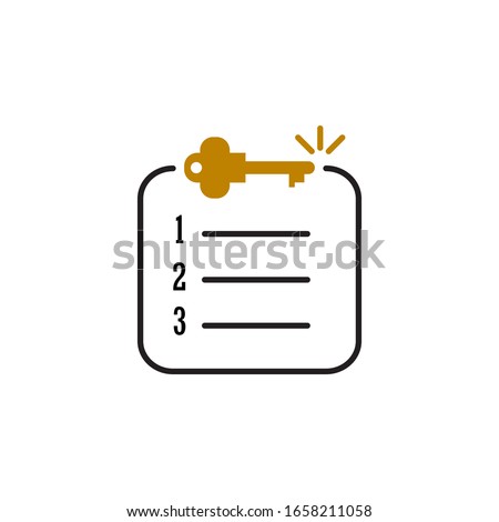 keywords and register icon design. vector illustration