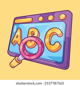 Keywords Research Vector Illustration for SEO Optimization Design Element
