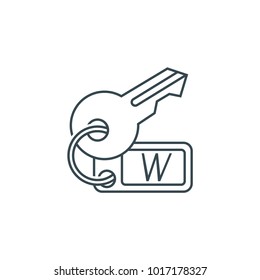 keywords sign line icon