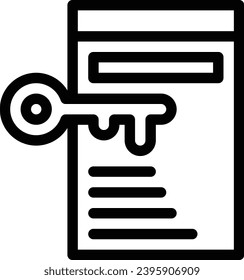 icono de línea de vector único