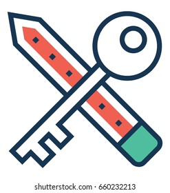 Keywords Vector Icon 