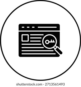 Schlagwörter, Vektorsymbol. Kann für Druck-, Mobil- und Web-Anwendungen verwendet werden.