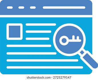Keywords vector icon. Can be used for printing, mobile and web applications.