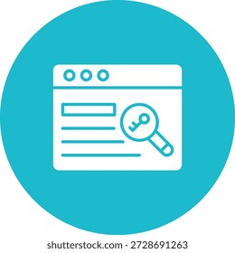 Icono de Vector de Palabras claves. Se puede utilizar para aplicaciones de impresión, móviles y de Web.