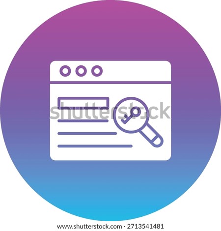 Keywords vector icon. Can be used for printing, mobile and web applications.