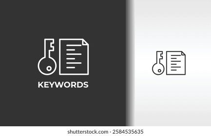 Keywords Vector, Icon Or Logo Sign Isolated Symbol Illustration
