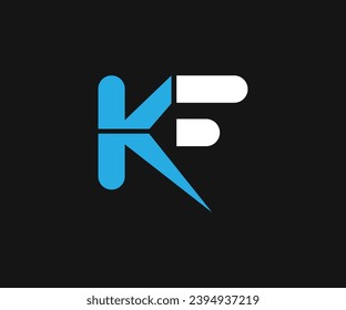 KF or FK initial letter logo vector template.