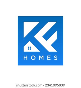 kf and home logo design for company