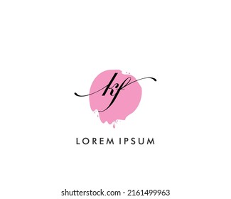KF Initial beauty monogram logo vector