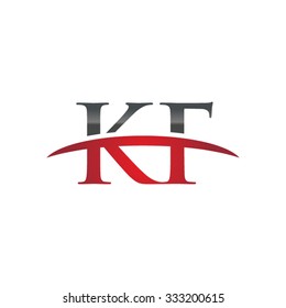 KF initial company red swoosh logo