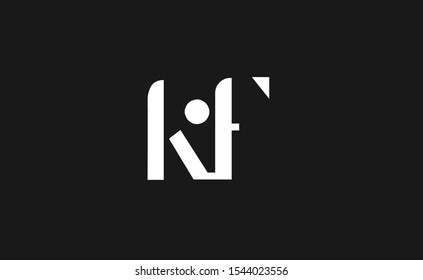 KF letter Logo Design Template Vector