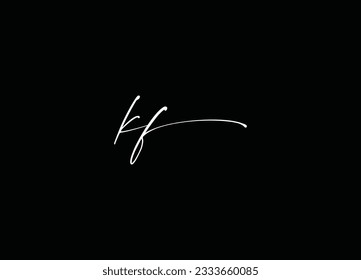 KF Letter Logo Design And  Vector Template Logo