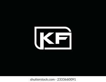 Logo De Diseño De Logotipo De Letra KF Y Logo De Plantilla De Vector