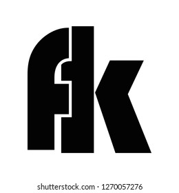 Kf Letter Vector Logo Stock Vector (Royalty Free) 1270057276 | Shutterstock