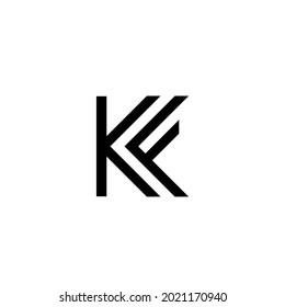 KF logo design vector sign