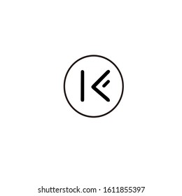 "KF" vector logo for brands and company names