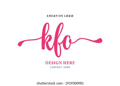 KFO lettering logo is simple, easy to understand and authoritative