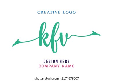 KFV lettering, perfect for company logos, offices, campuses, schools, religious education