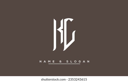 KG,  GK  Abstract Letters  Logo  Monogram