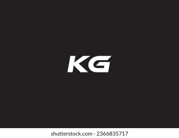 KG, GK Alphabets Letters Logo Monogram