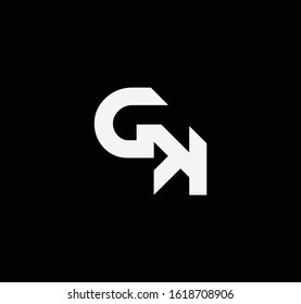 KG or GK logo and icon designs