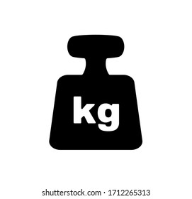 kg icon on white background