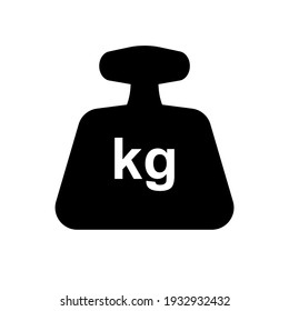 kg icon on white background