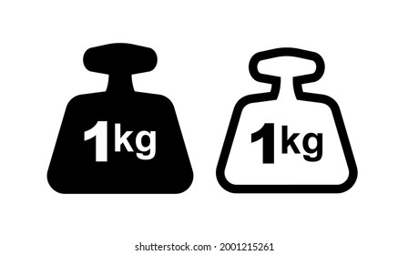 kg icon on white background