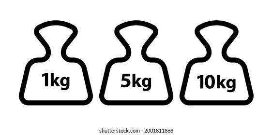 kg icon on white background