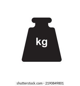 kg icon on white background