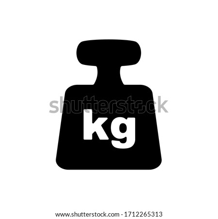 kg icon on white background