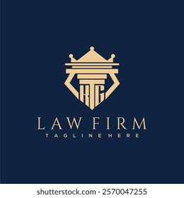 KG initial monogram logo for lawfirm vector design