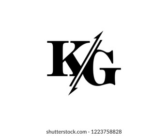 KG initials logo sliced