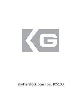 kg k g logo vector