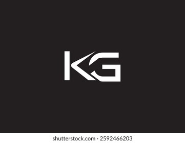 KG letter initial logo design and monogram logo