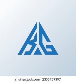 KG Brief Logo kreatives Design. KG einzigartiges Design.
