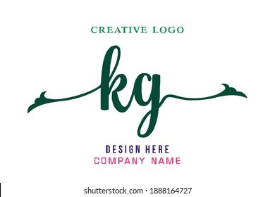 KG lettering logo is simple, easy to understand and authoritative