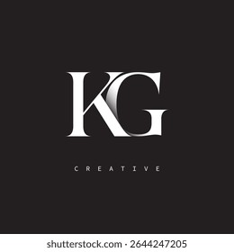 KG Monogram Logo Minimal Elegant Letter mark for Luxury, Fashion   Creative Brands	
