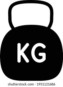 KG vector glyph flat icon