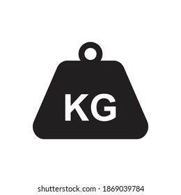 KG weight icon vector illustration sign