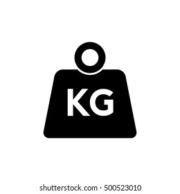 KG weight icon, vector illustration