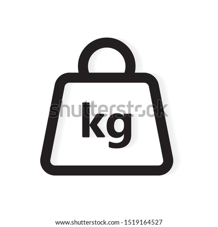 kg weight icon- vector illustration