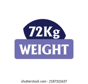 kg-Zeichen, Vektorgrafik-Illustration mit fantastischer Schriftart auf weißem Hintergrund