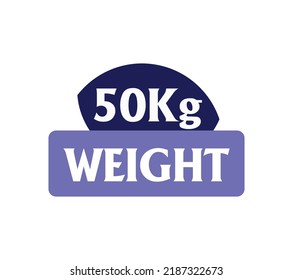 kg weight sign label vector art illustration with awesome font on white background