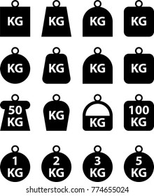 Kg Weight Symbol Vector Art Illustration