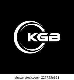 KGB letter logo design in illustration. Vector logo, calligraphy designs for logo, Poster, Invitation, etc.