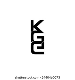 kge initial letter monogram logo design