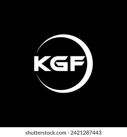 KGF Letter Logo Design, Inspiration for a Unique Identity. Modern Elegance and Creative Design. Watermark Your Success with the Striking this Logo.