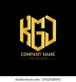 KGJ letter logo abstract design. KGJ unique design. KGJ.
